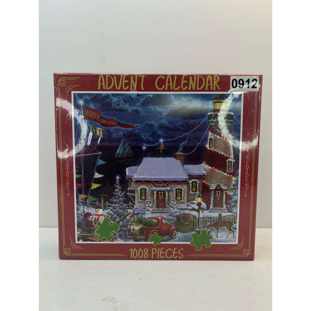 Agau Advent Calendar Jigsaw Puzzle  1008 Piece Red